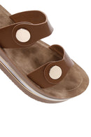 Women's Tan Thick Soled Slippers | Derimod