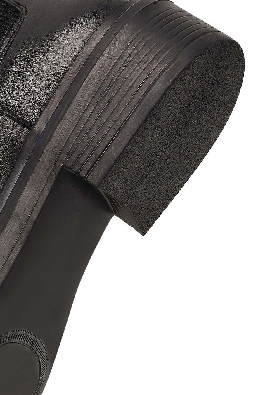 Woman Black Leather Chelsea Boots