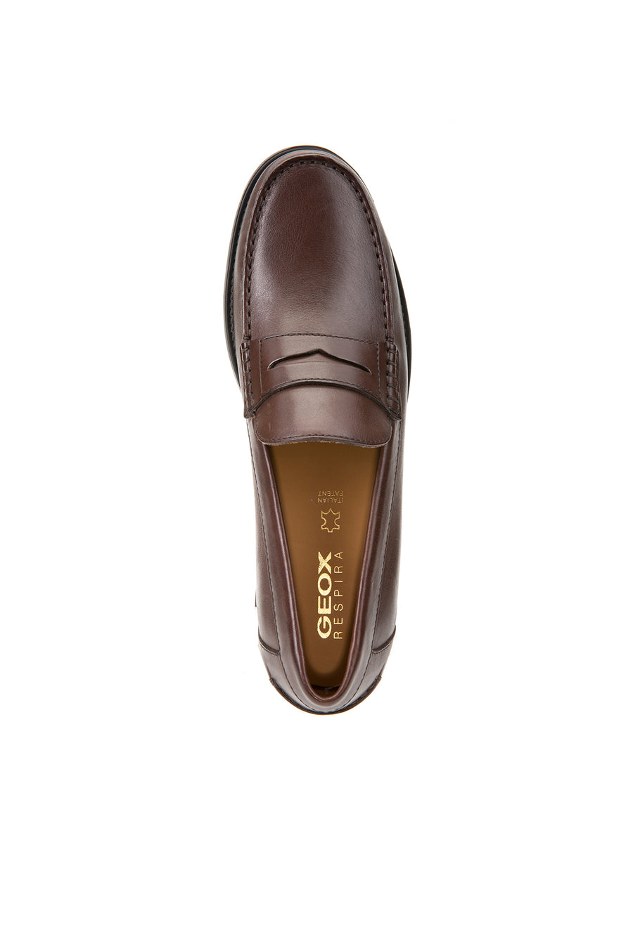 Geox Men's Brown New Damon Leather Loafer
