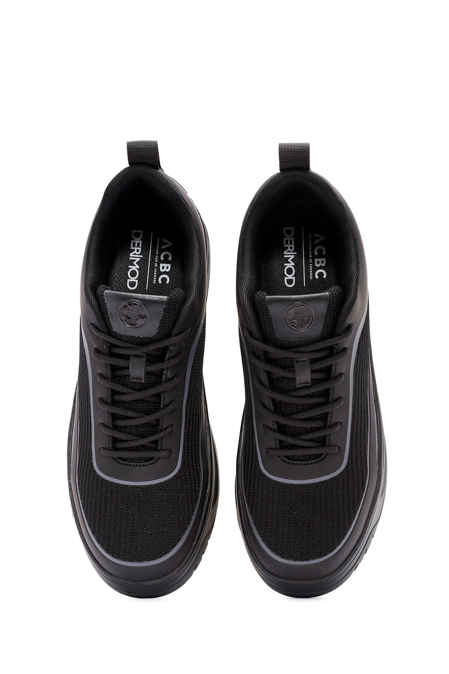 ACBC x Derimod Erkek Siyah Bağcıklı Sneaker