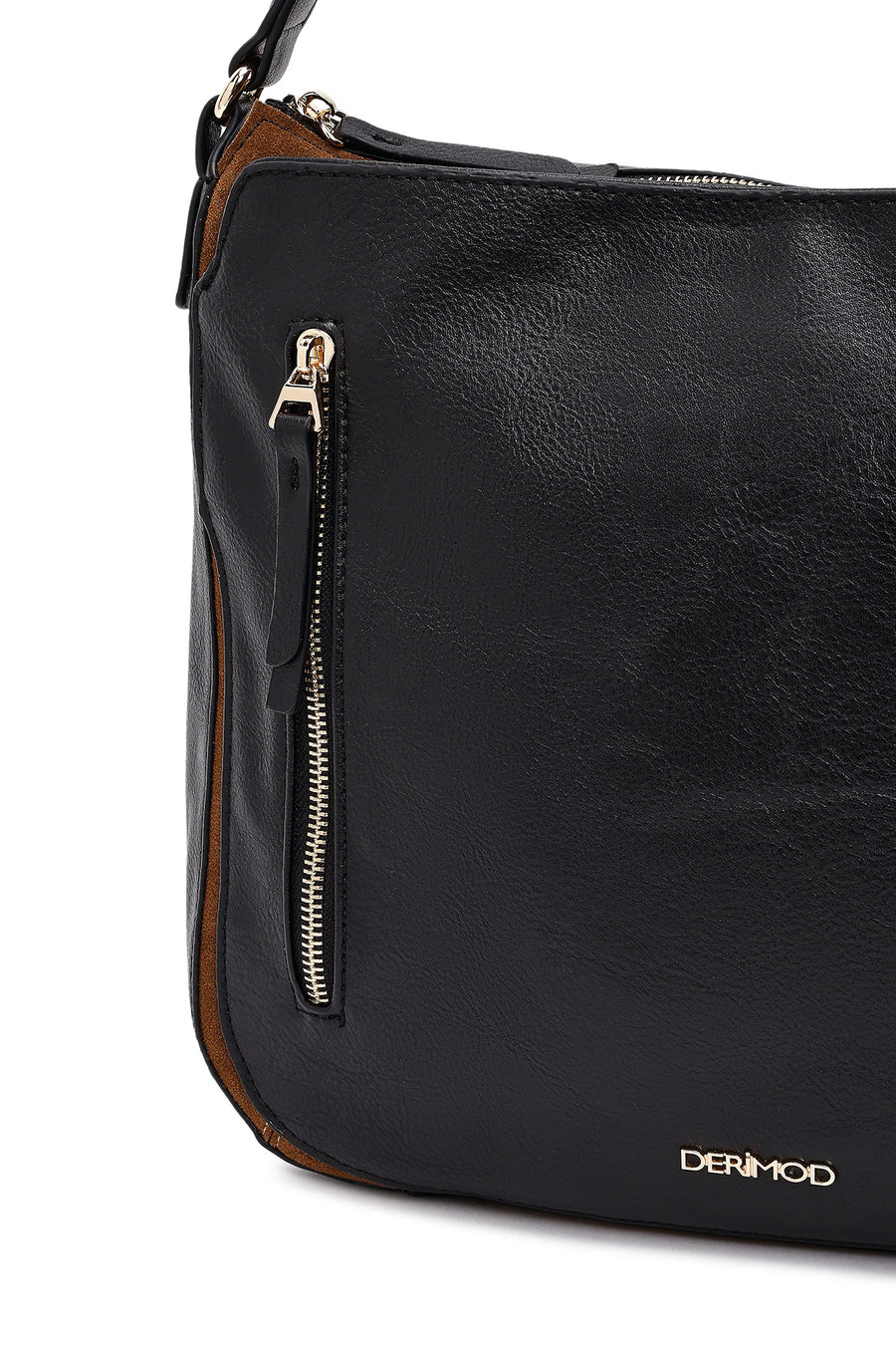 Woman Black Long-Strap Shoulder Bag