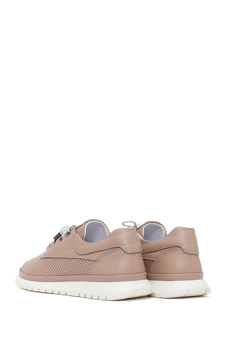 Woman Mink Leather Comfort Shoes