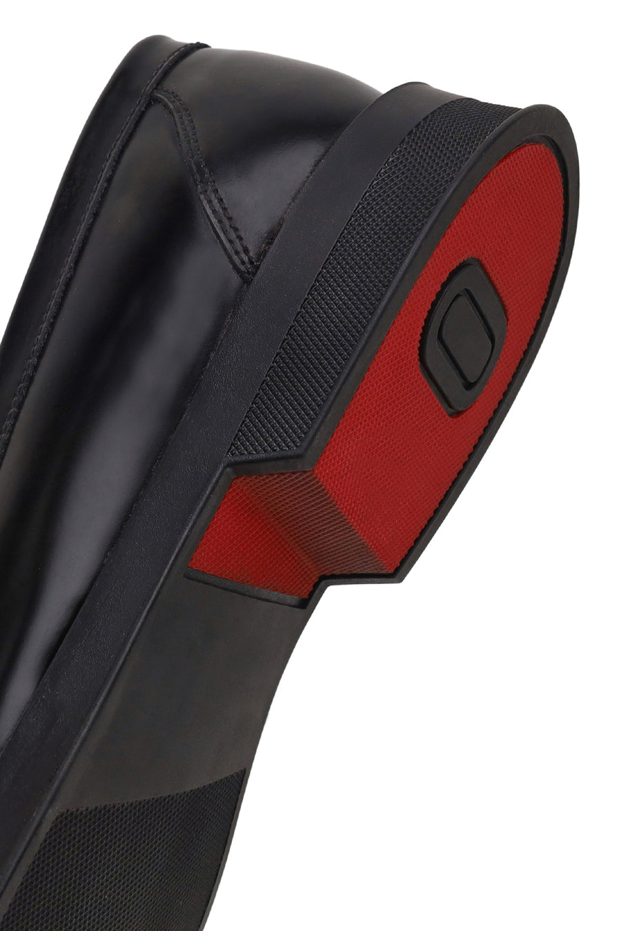 Male Black Buckled Leather Casual Loafer