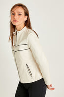 Iris Women's Leather Jacket | Derimod