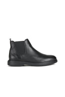 Geox Men's Black Ottavio Leather Chelsea Boots | Derimod