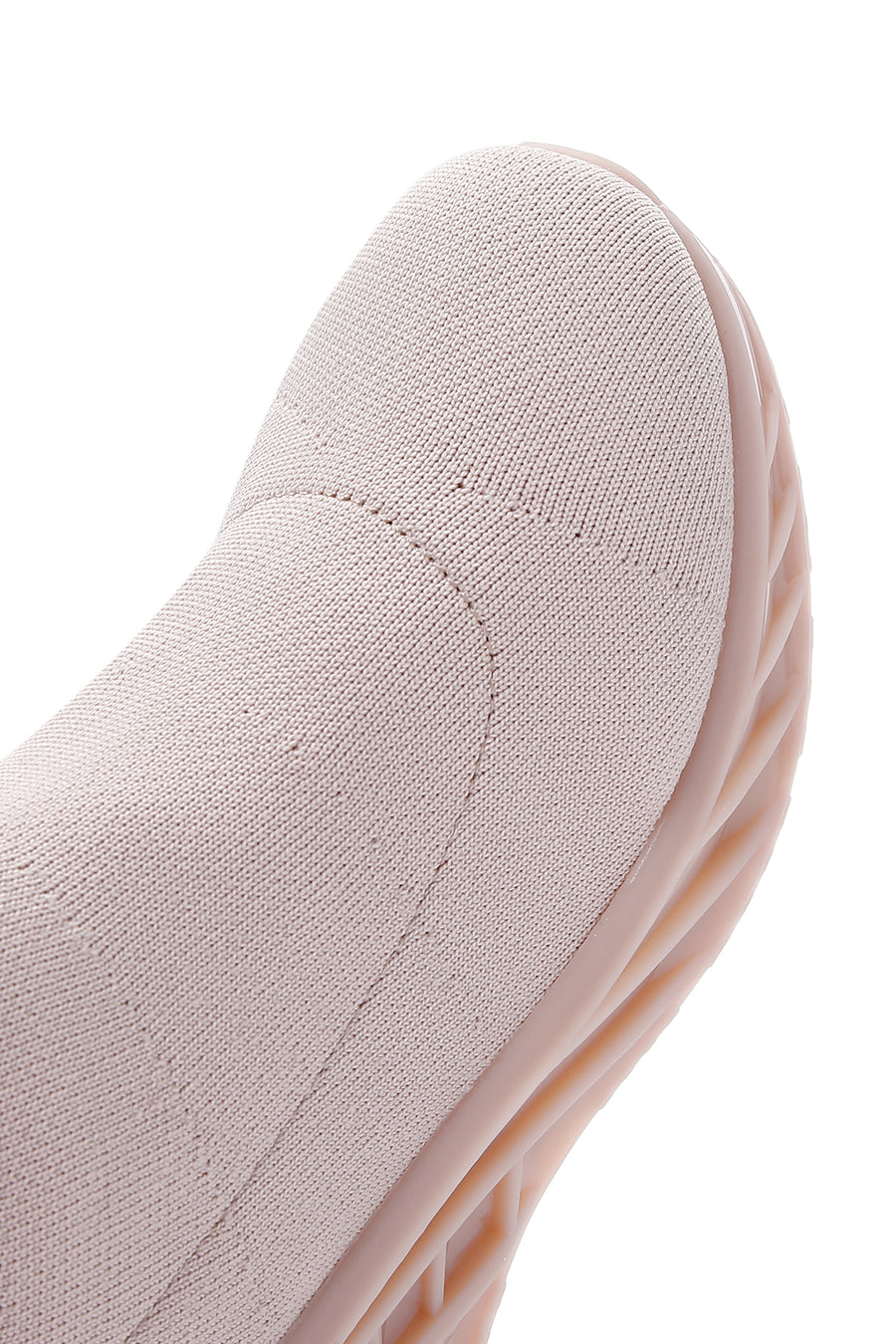 Women's Beige Thick Soled High Top Sneaker