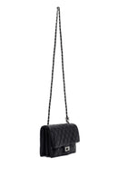 Woman Black Chain Strap Quilted Shoulder Bag | Derimod