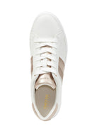 Geox Women's White Blomiee Lace-up Leather Sneaker | Derimod