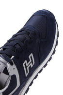 Hammer Jack Men's Navy Blue Suede Leather Chile M Sneaker | Derimod