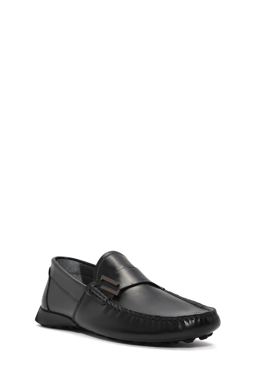 
Men's Black Leather Casual Loafer
