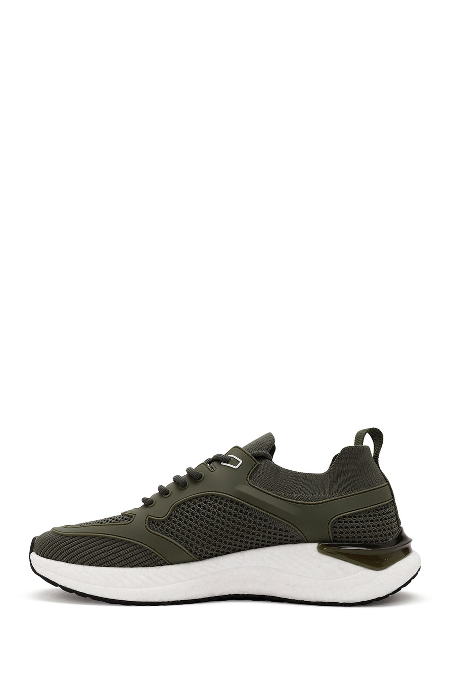Derimod Zero Men's Green Laced Thick Soled Fabric Sneaker