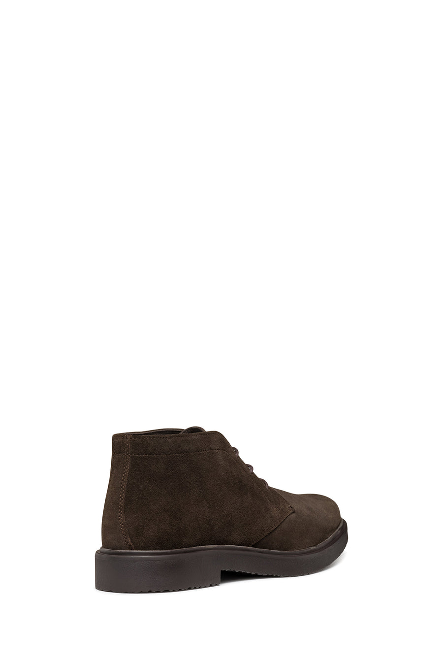 Geox Men's Brown Massimiano Lace-Up Suede Leather Boots