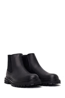Male Black Leather Chelsea Boots | Derimod