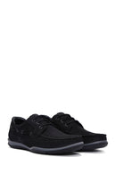 Men's Black Nubuck Leather Casual Shoes | Derimod