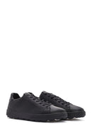 Geox Men's Black Spherica Lace-up Leather Sneaker | Derimod