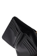 Women's Black Patent Leather Wallet | Derimod
