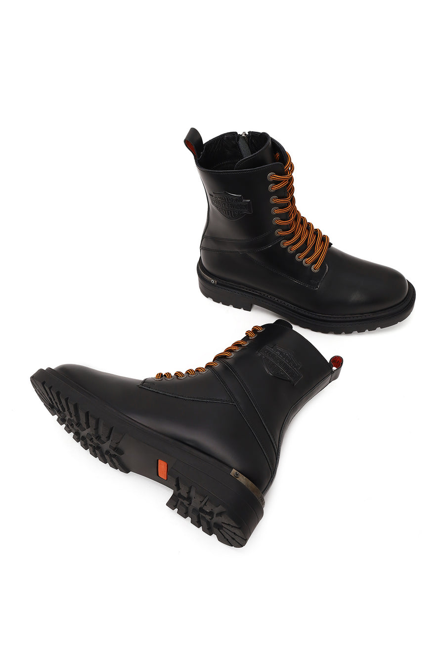 Harley Davidson Erkek Siyah Coro Fermuarlı Deri Postal Bot