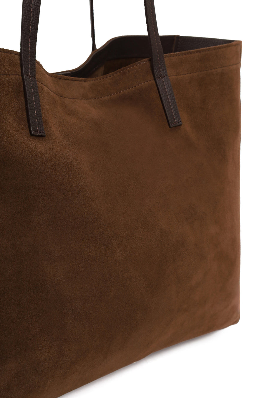 Woman Brown Suede Shoulder Bag