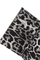 Women's Black Leopard Wallet | Derimod