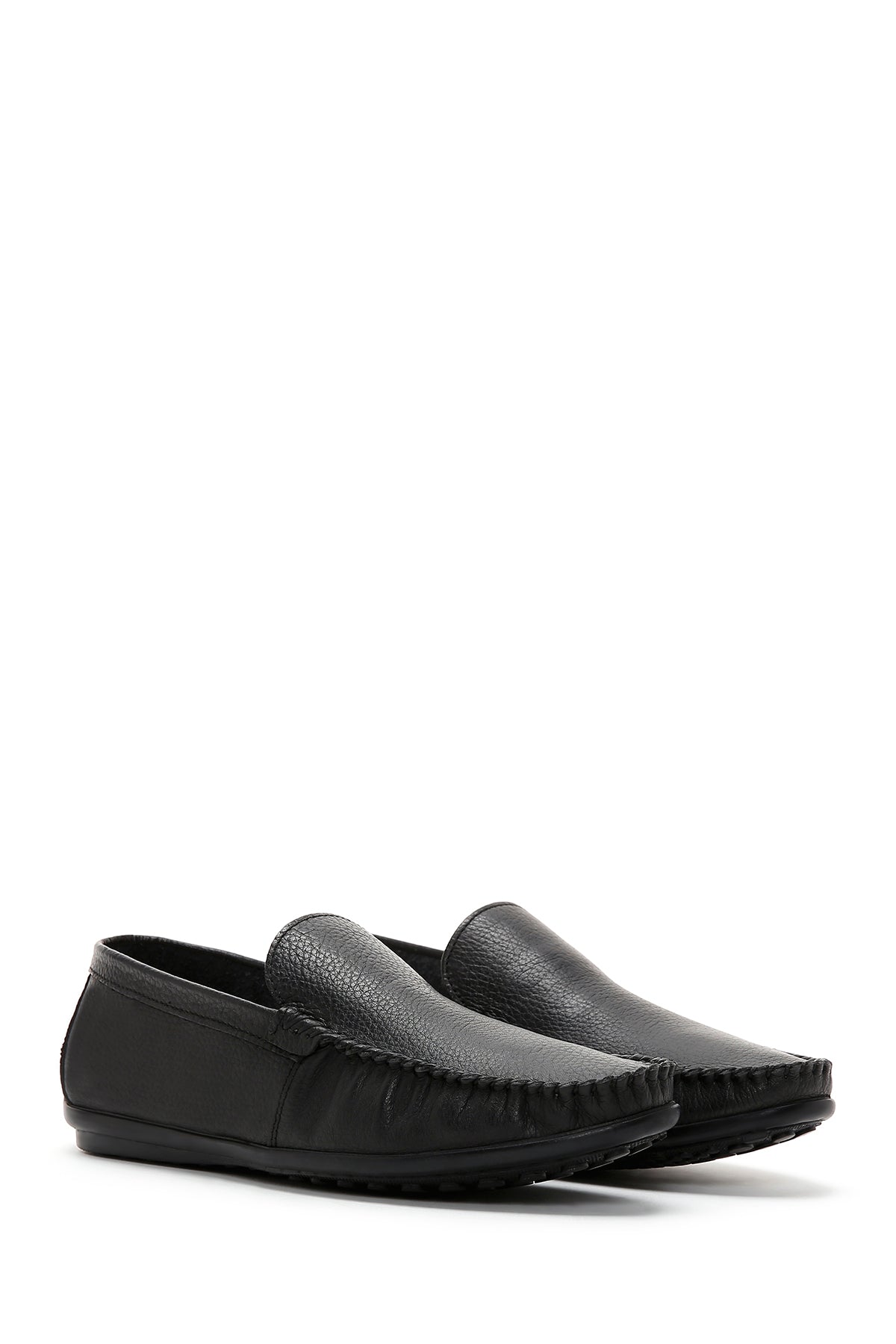 Erkek Siyah Deri Casual Loafer