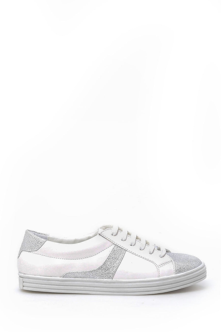 Kadın Lame Detaylı Sneaker