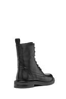 Geox Women's Black Serilda Lace-Up Leather Boots | Derimod