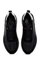 Men's Black Lace-up Leather Casual Sneaker | Derimod