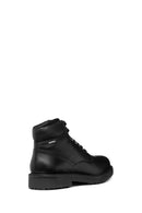 Geox Men's Black Lagorai + Grip Abx Laced Waterproof Leather Casual Boots | Derimod