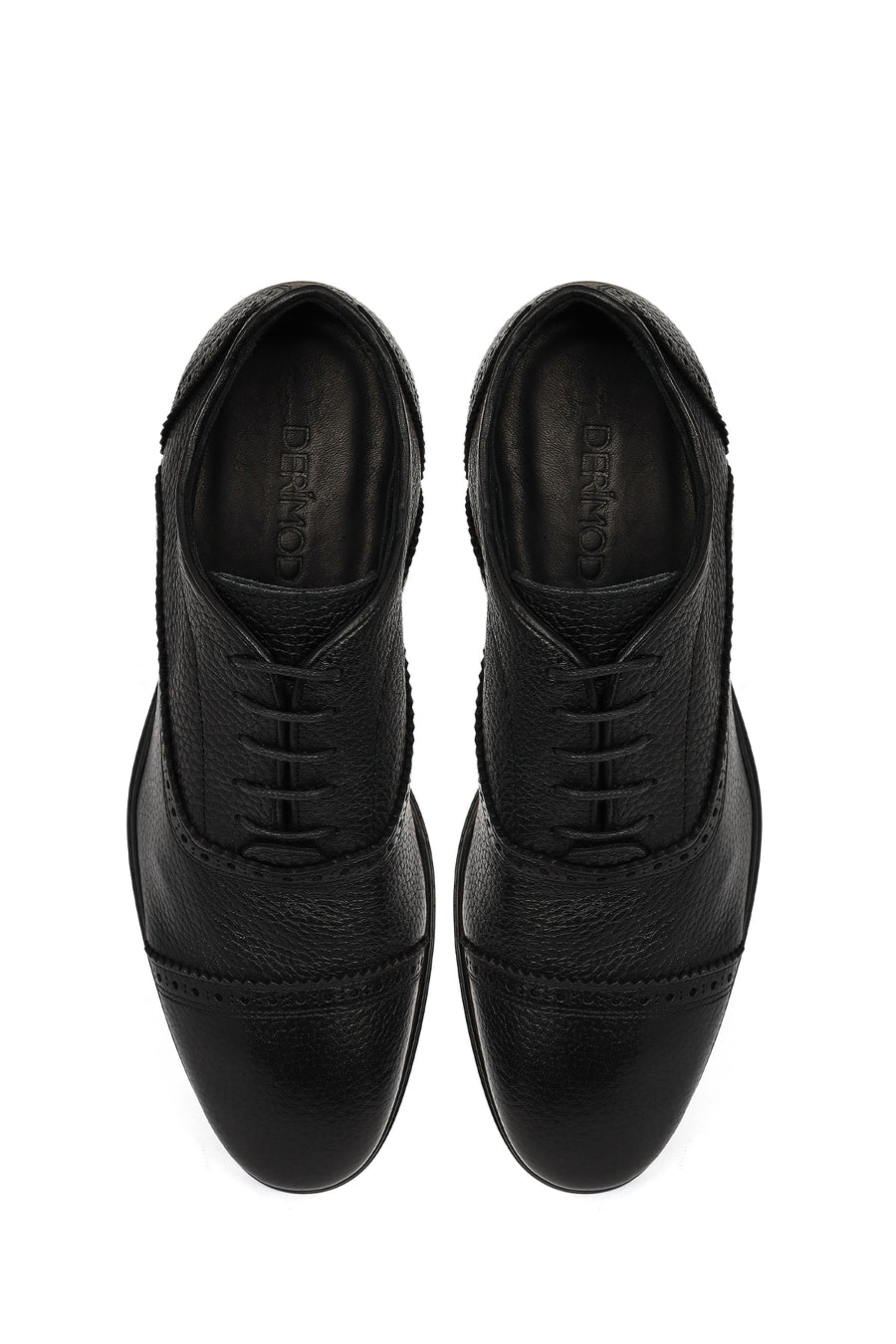 Men's Black Lace-up Classic Leather Shoes