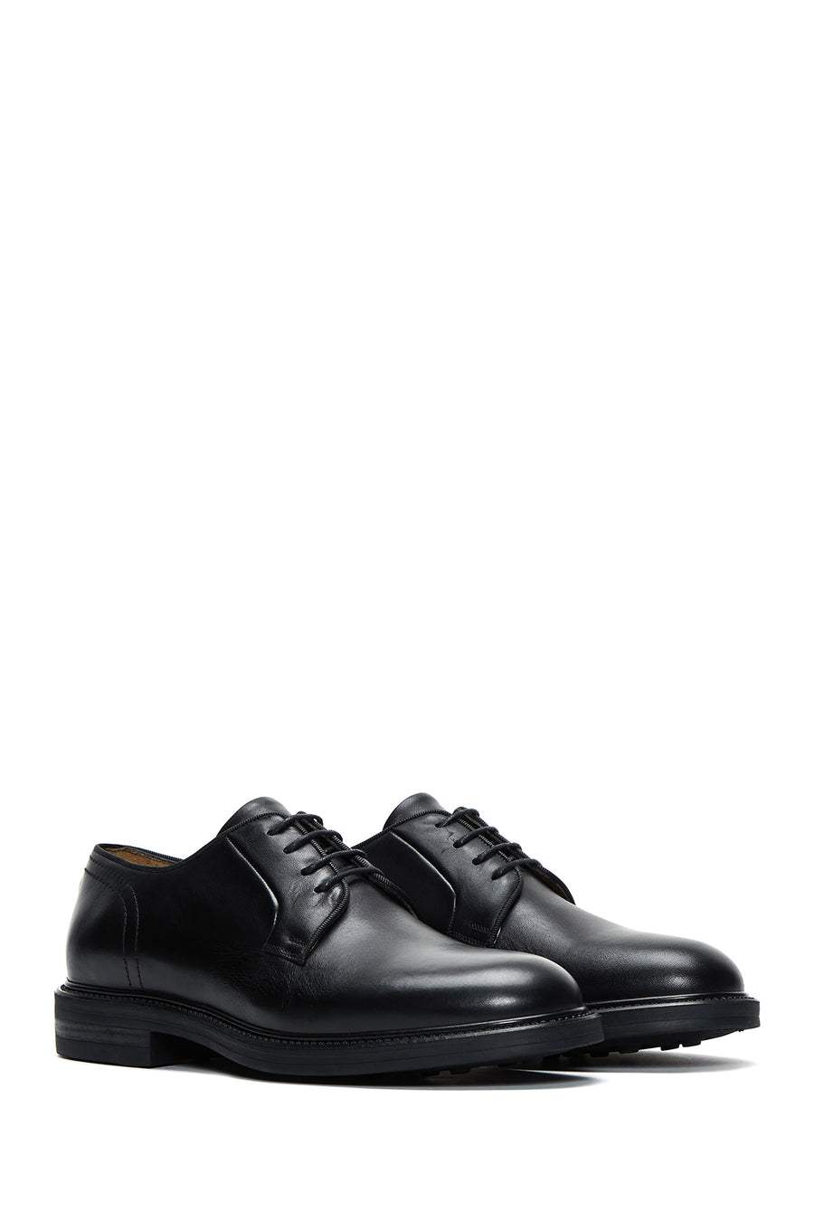 Men's Black Leather Casual Shoes