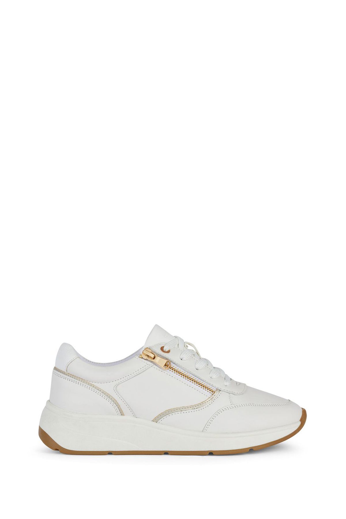 Geox Kadın Beyaz Bulmya Bağcıklı Deri Sneaker D45MXE00085C1000 | Derimod