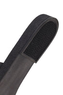 Women's Black Leather Slippers | Derimod