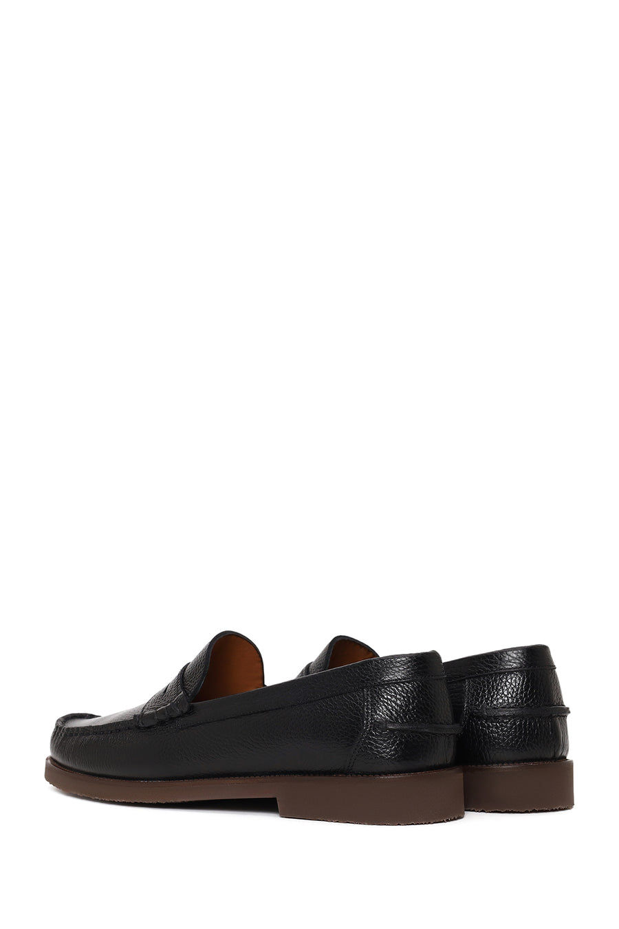 Erkek Siyah Deri Casual Loafer