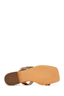 Kadın Bronz Taşlı Metalik Terlik | Derimod