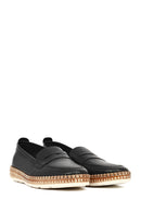 Women's Black Leather Loafer | Derimod