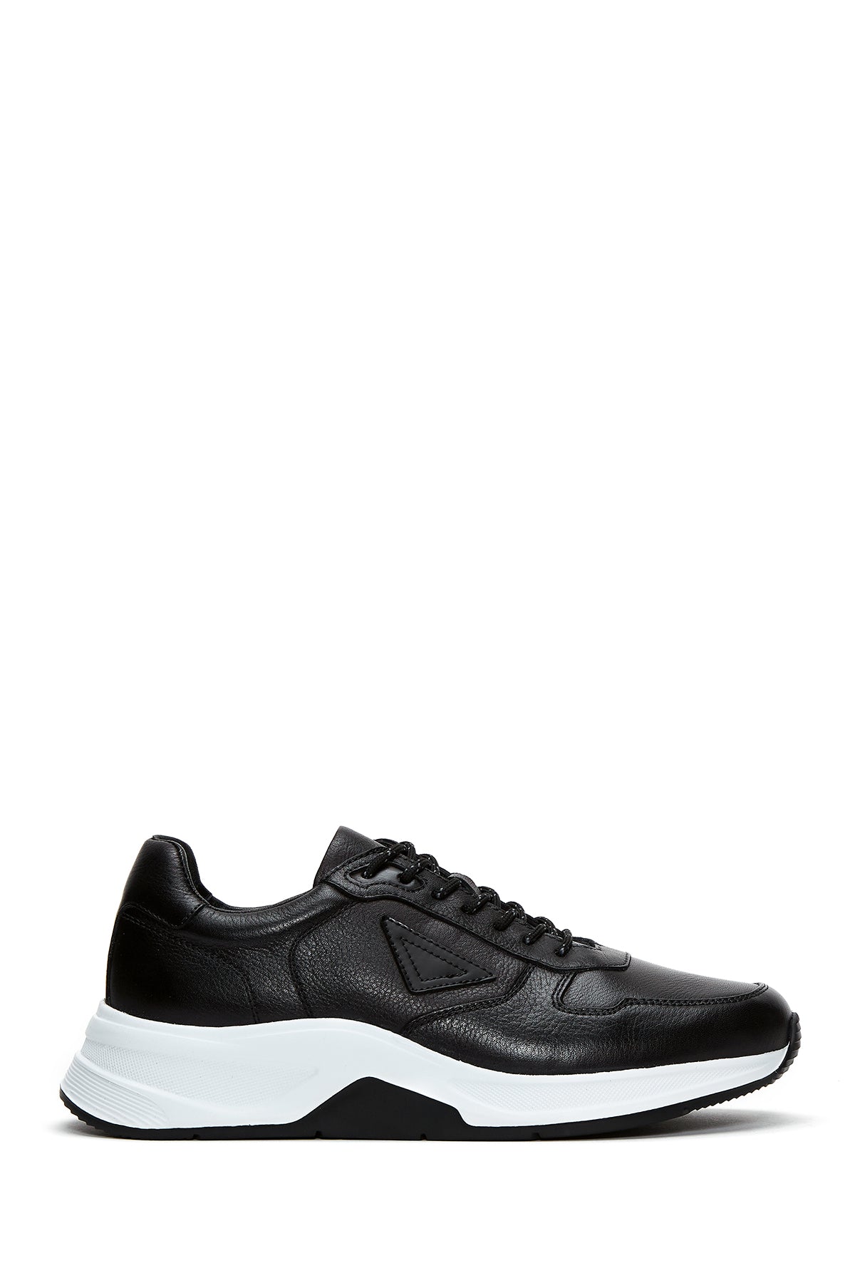 Men's Black Leather Sneaker 22WFD613618 | Derimod