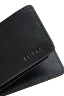 Men's Black Leather Wallet | Derimod