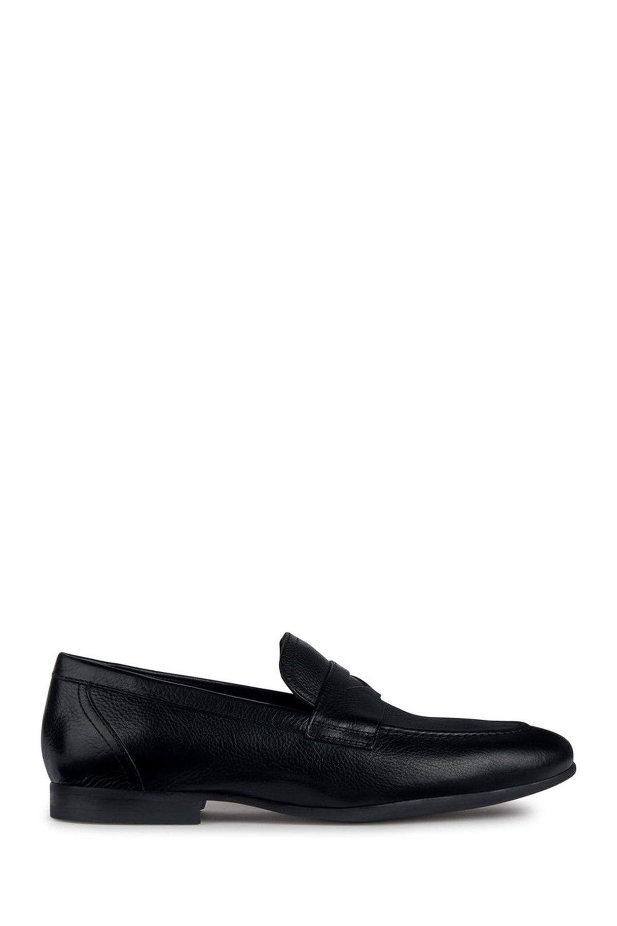 Geox Men's Black Sapienza Leather Loafer U35CCA00046C9999 | Derimod