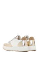 Women's Gold Leather Sneaker | Derimod