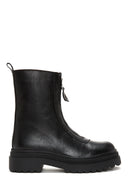 Women's Black Zipper Boots | Derimod