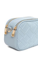 Woman Blue Printed Crossbody Bag | Derimod