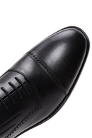 Men's Black Leather Oxford Classic Shoes | Derimod