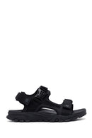 Male Black Fabric Sandal | Derimod