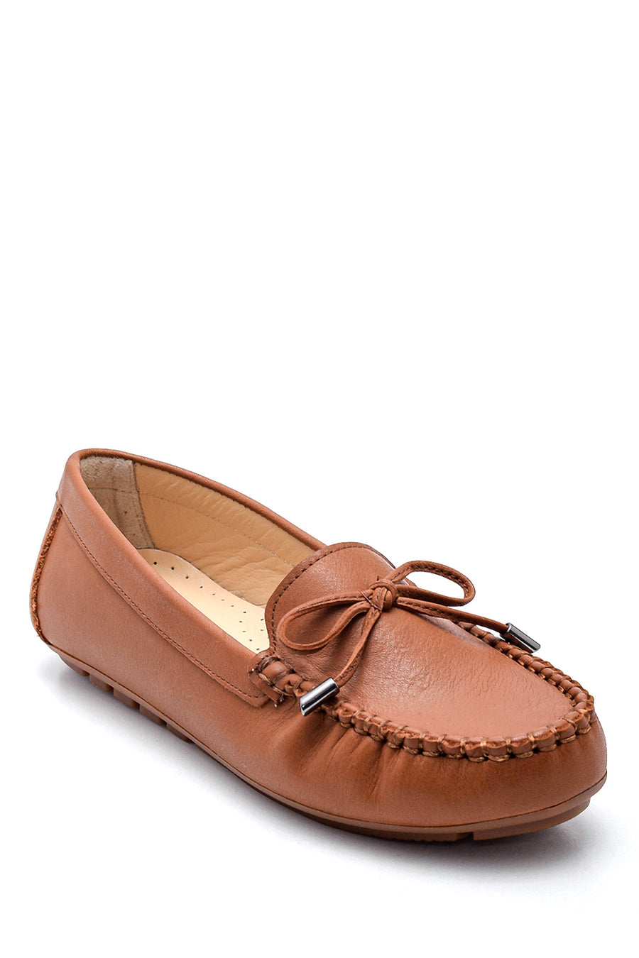 Kadın Deri Fiyonklu Loafer