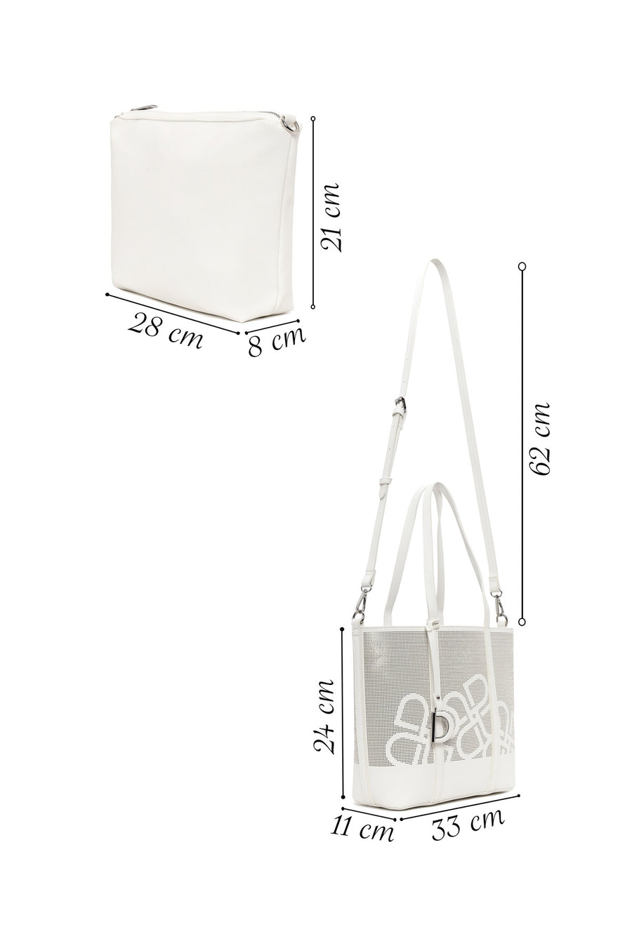 Woman Cream Long-Strap Printed Shoulder Bag