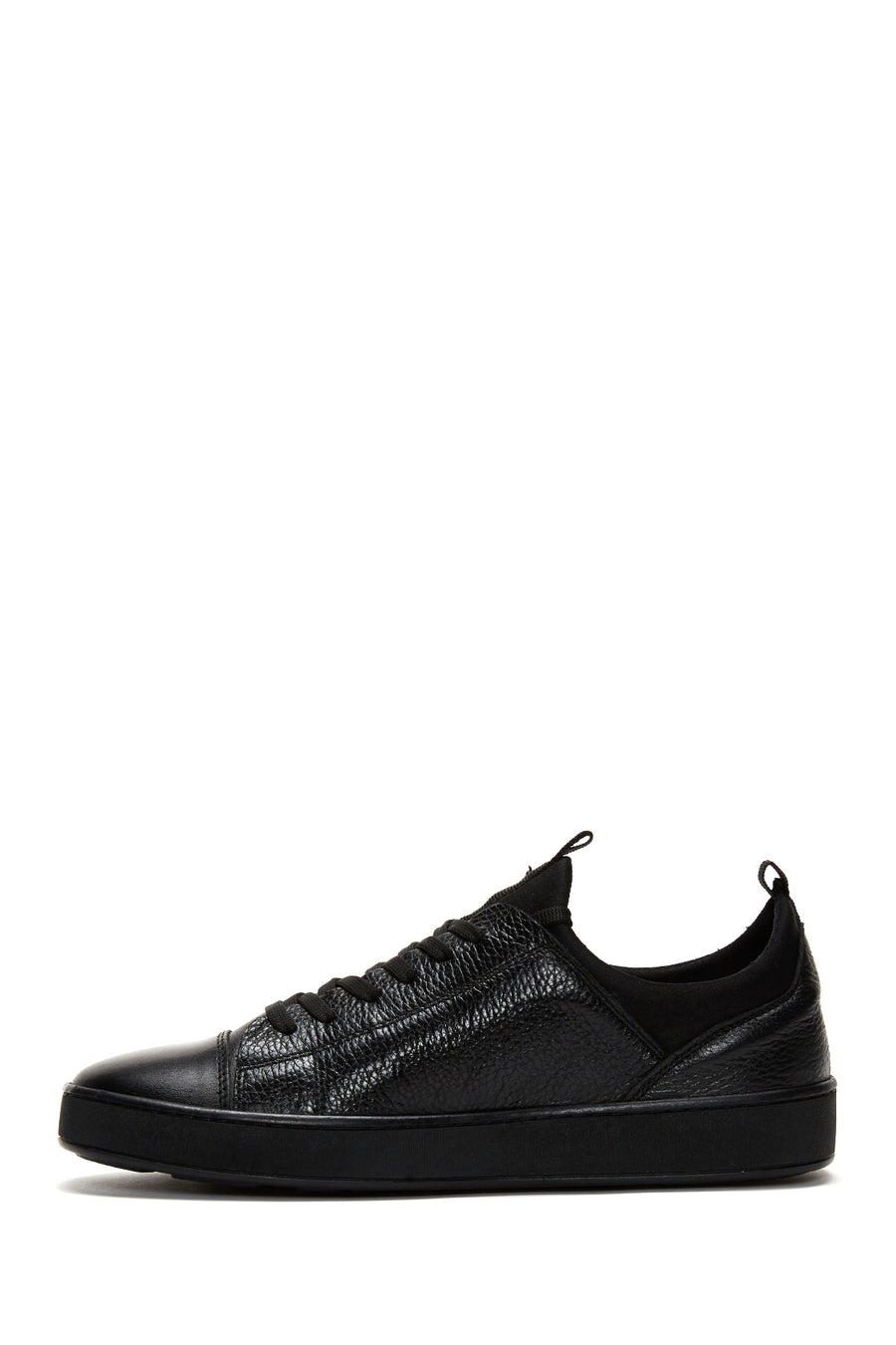 Erkek Siyah Deri Sneaker