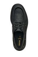 Geox Men Black U Spherica Ec7 B - Pull Up Lea Lace-Up Suede Leather Casual Shoe | Derimod