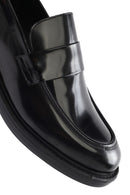 Men's Black Leather Casual Loafer | Derimod