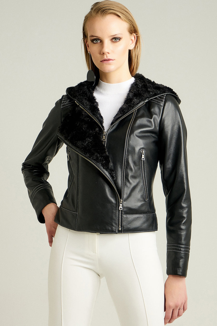 Cindy Women's Leather Jacket