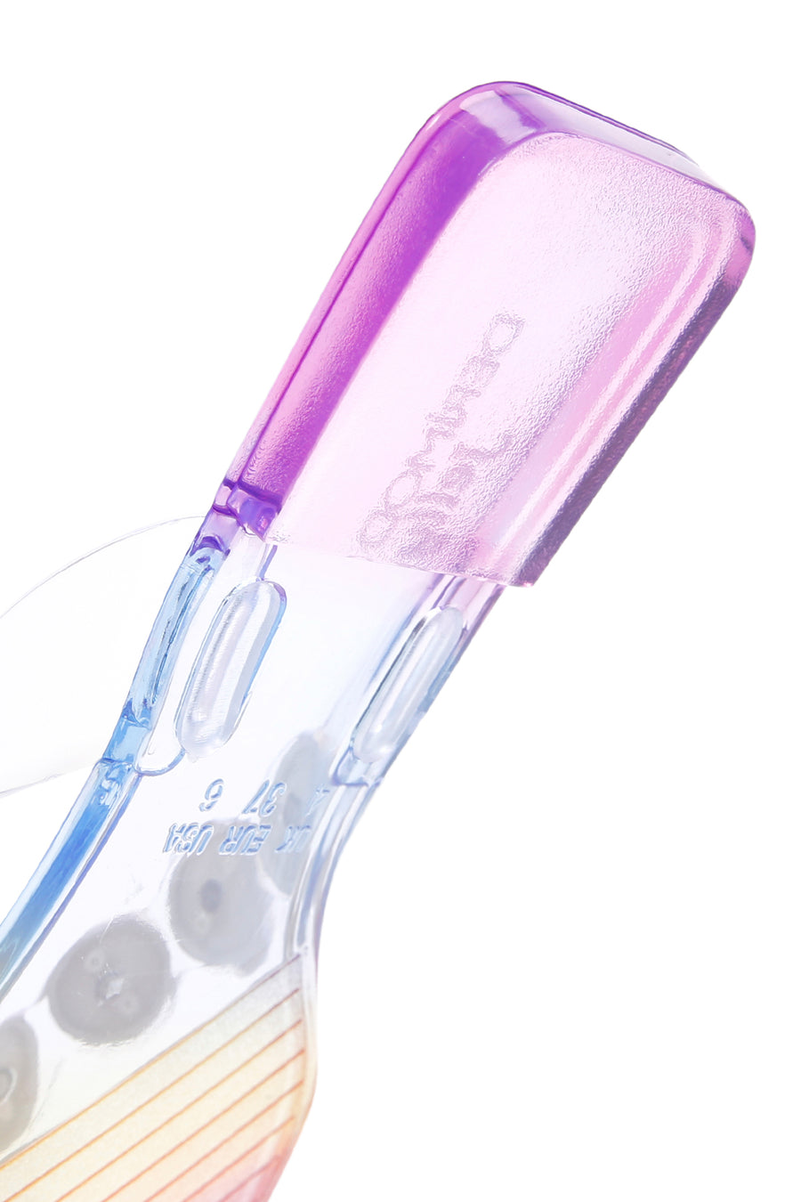 Women's Multicolored Stone Jelly Flip Flops
